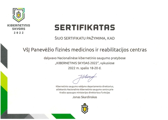 Kibernetinio saugumo mokymai 