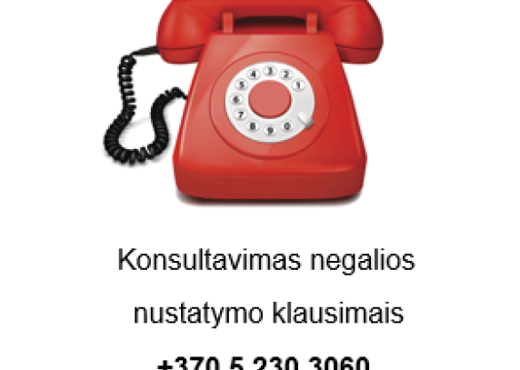 Dėl konsultavimo linijos negalios nustatymo klausimais