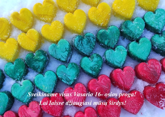 Sveikinimas Vasario 16-osios proga